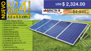 Kit Plus 4 de Energía solar fotovoltaica