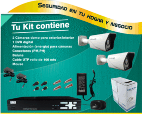Kit 2 Cámaras Bullet 700tvl