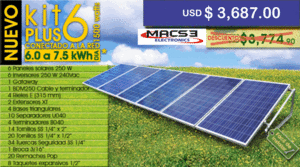 Kit Plus 6 de Energía Solar Fotovoltaica